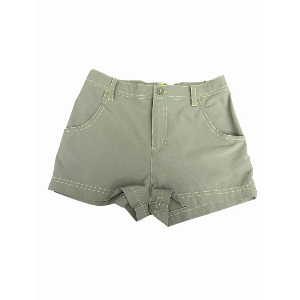 Patagonia Happy Hike Shorts Green Camping Outdoor Athletic Size Large 12 #III7-1
